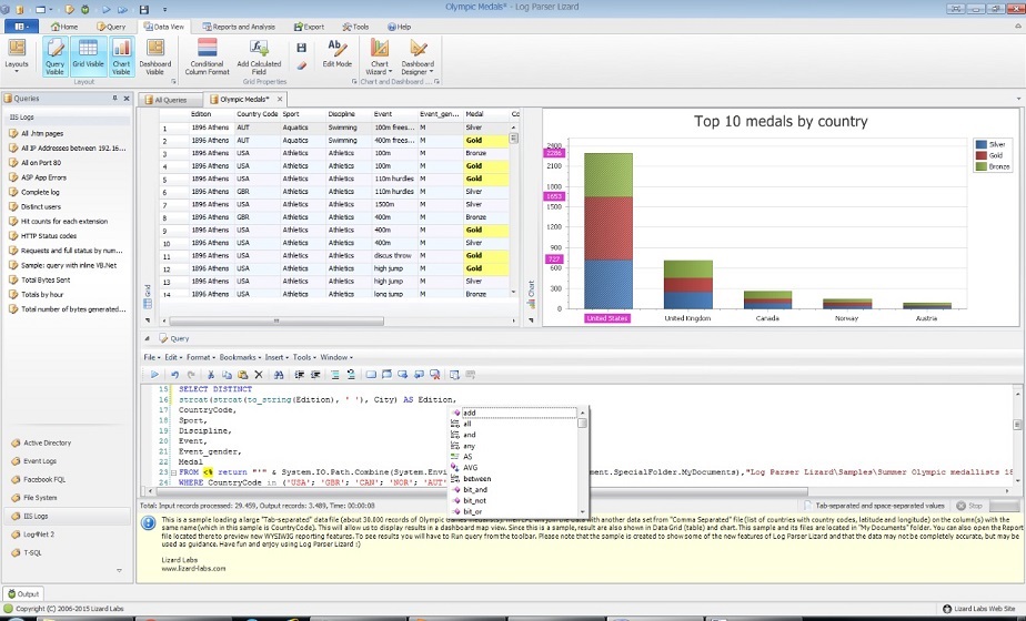 Windows 8 Log Parser Lizard full